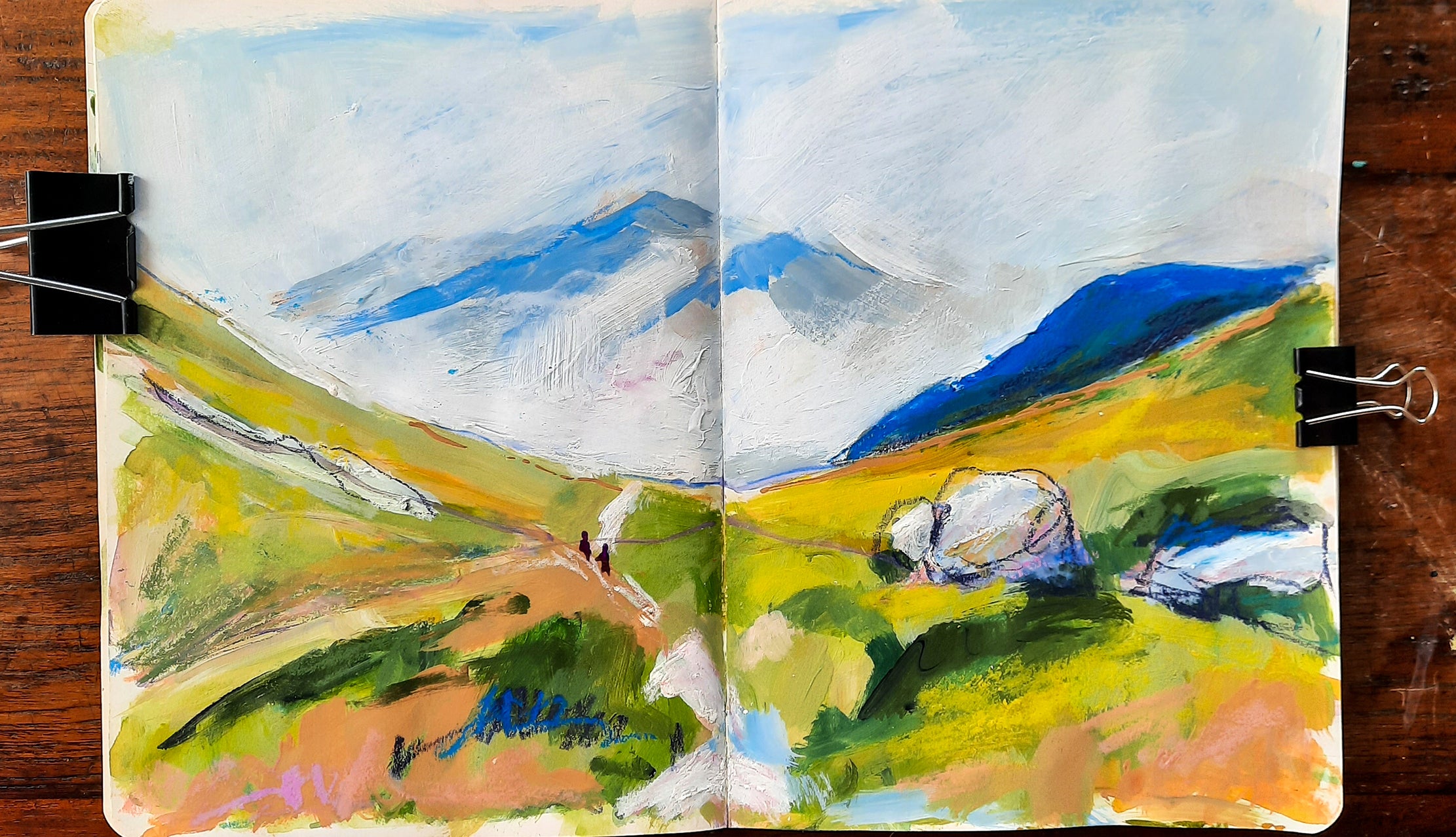 Sketches from the Routeburn Track