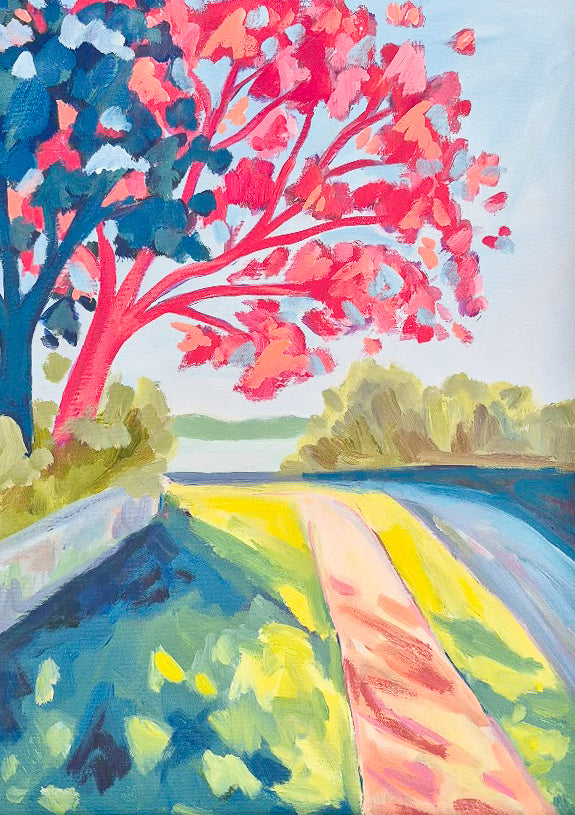 Autumn Walk (July 2025 Painted Post) // Original Painting