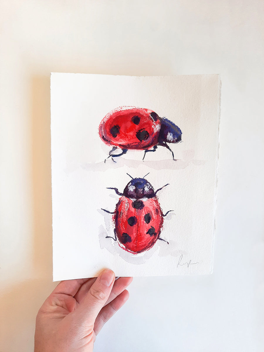 A Loveliness of Ladybirds // Original Painting