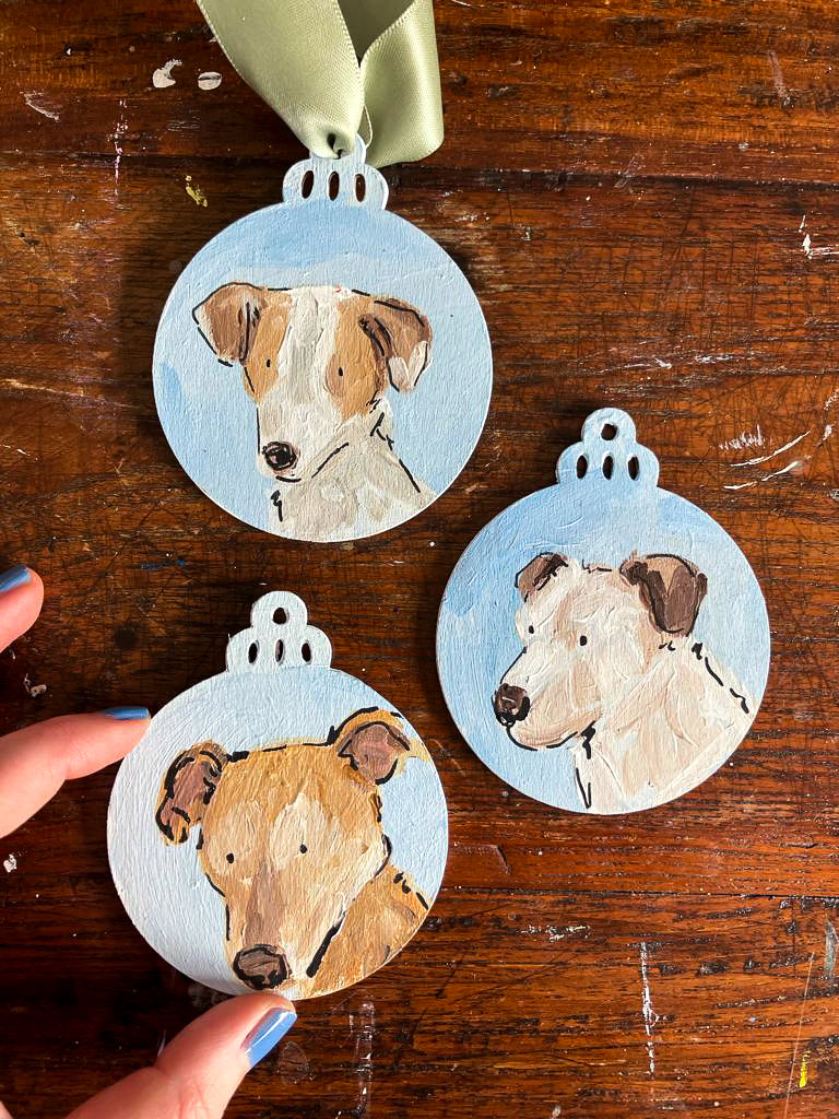 Hand-painted pet ornaments