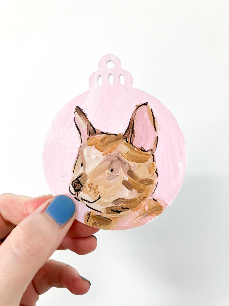 Hand-painted pet ornaments