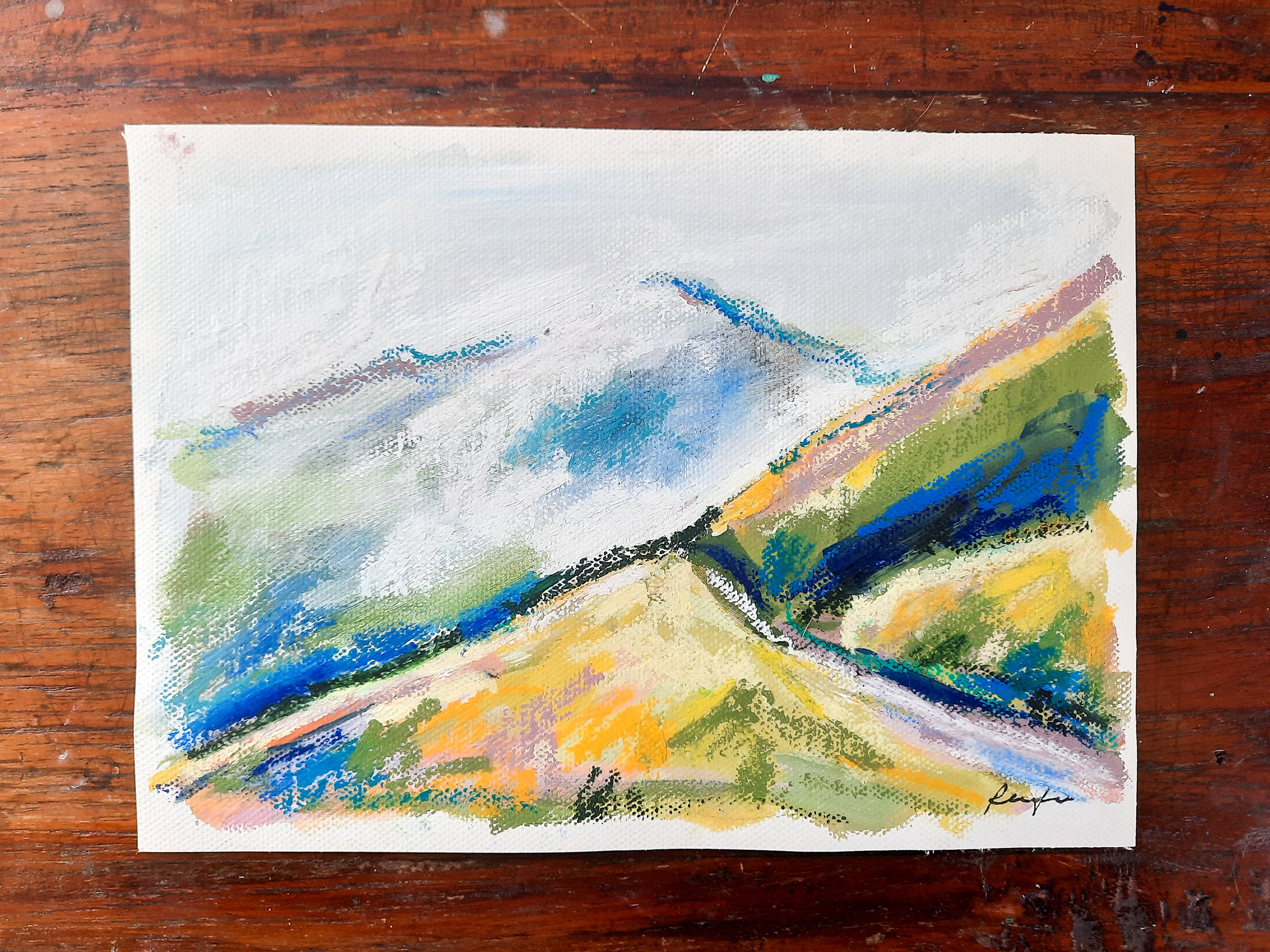 In the Clouds // Original Painting