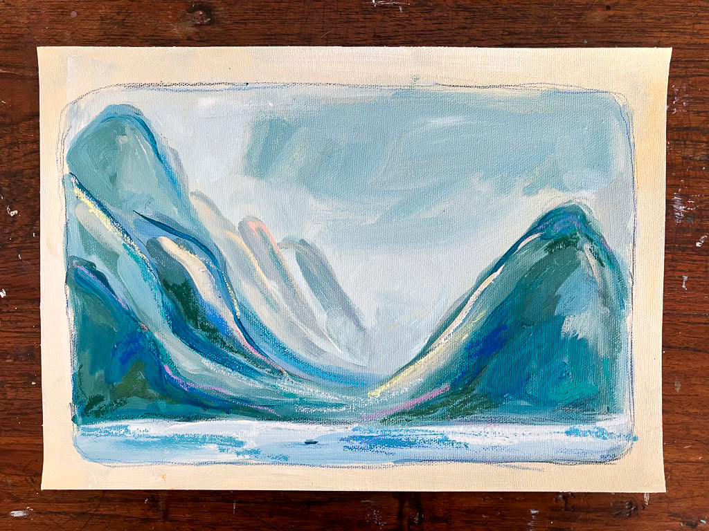 On the Water no.4 // Original Acrylic Painting