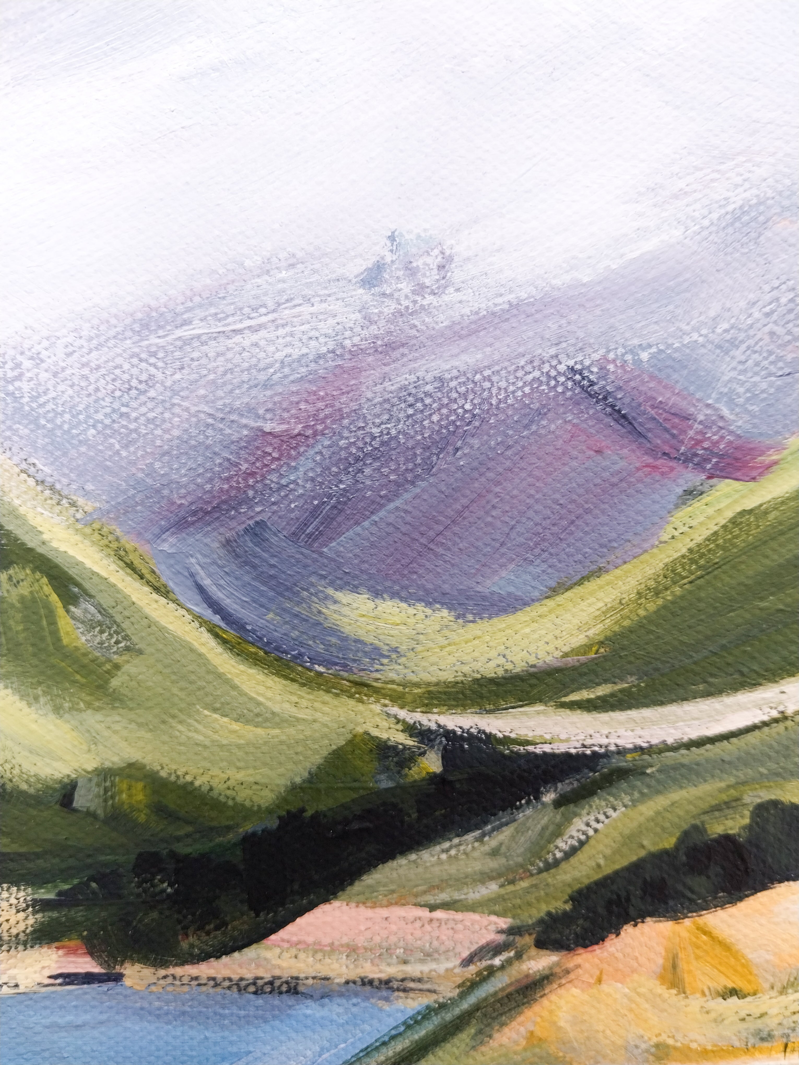 Quiet Fields // Original Painting