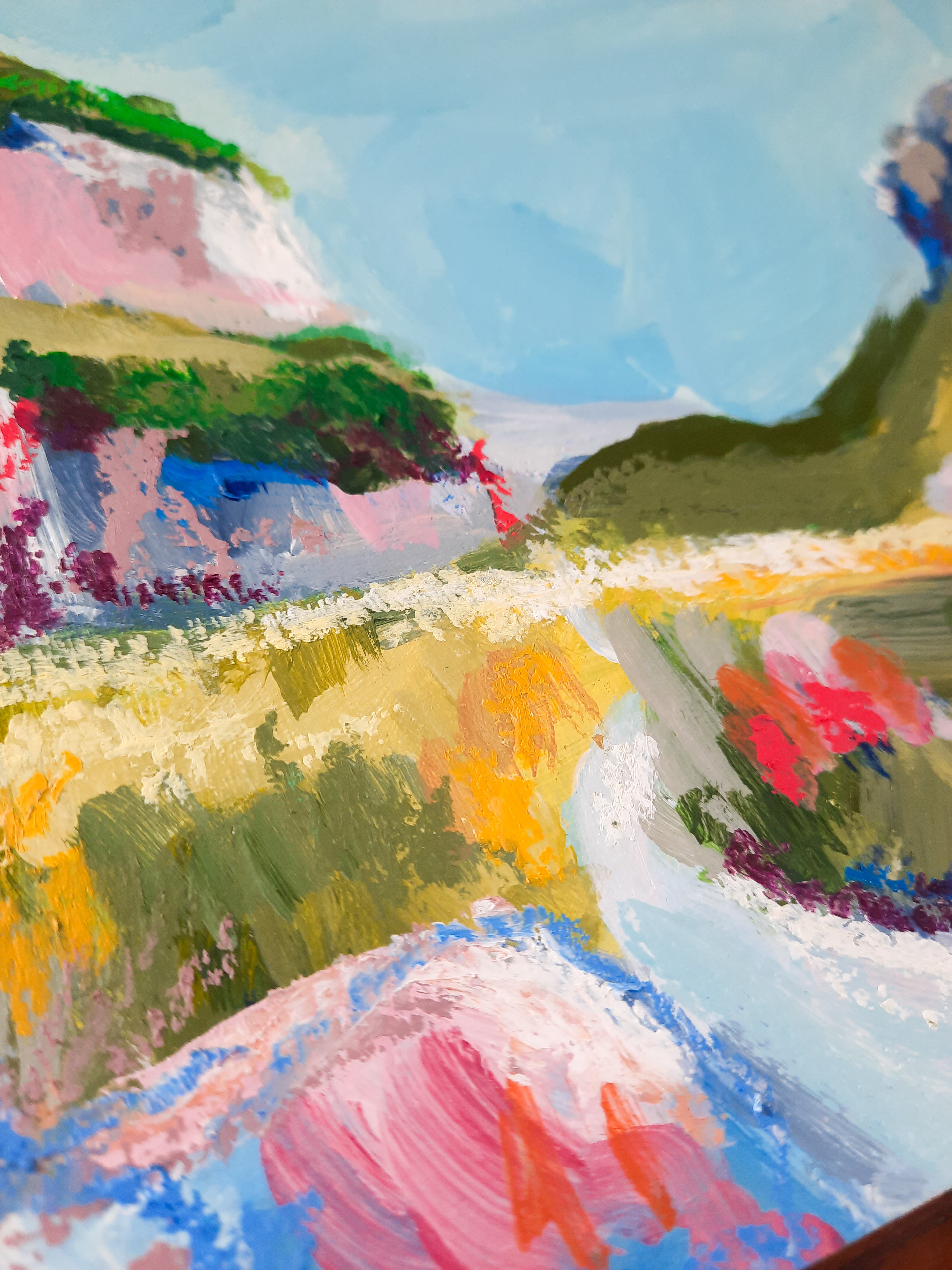 Starting the Climb // Original Painting