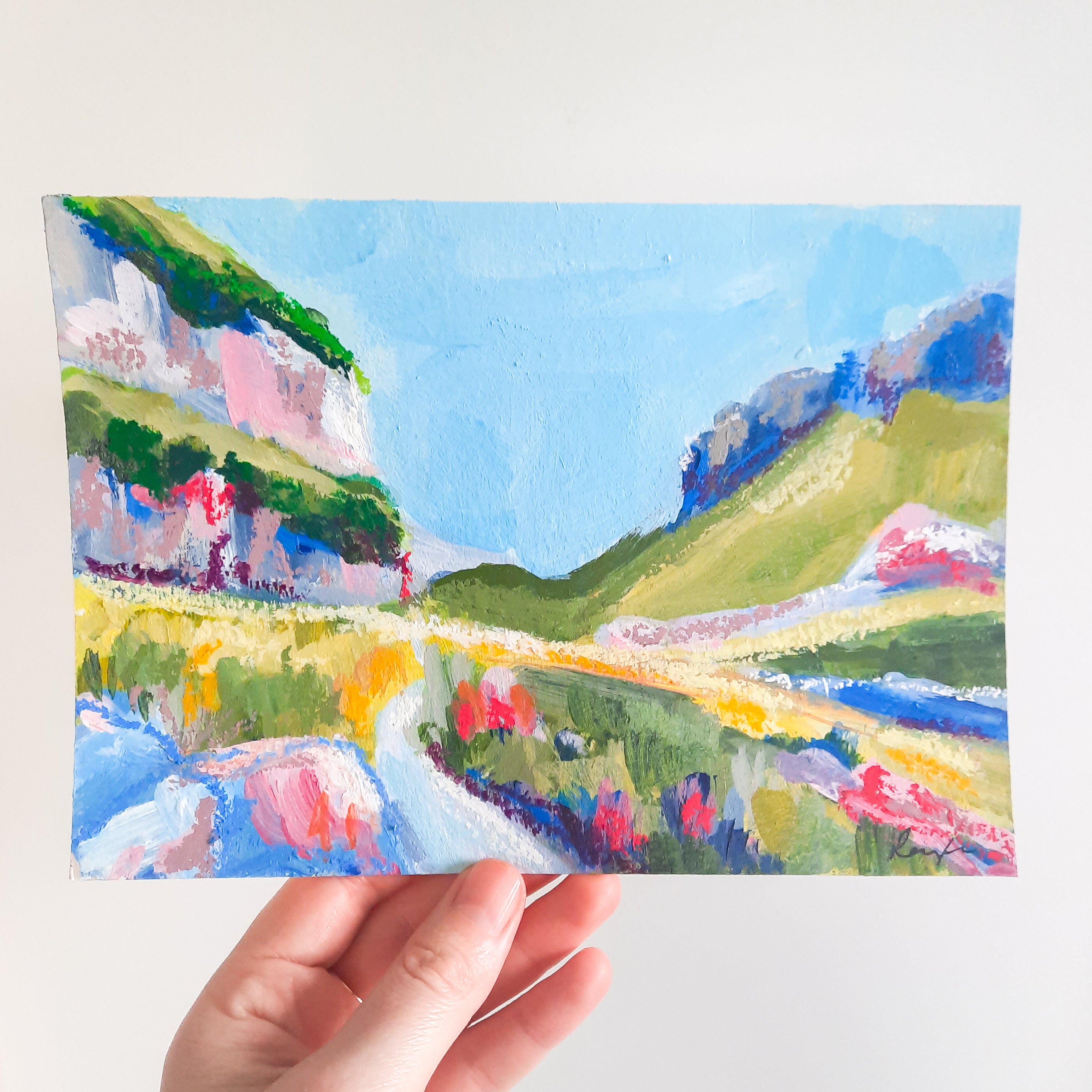 Starting the Climb // Original Painting