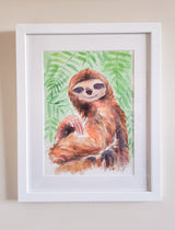 Sloth Original Painting - FRAMED