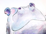 Hippo Original Painting