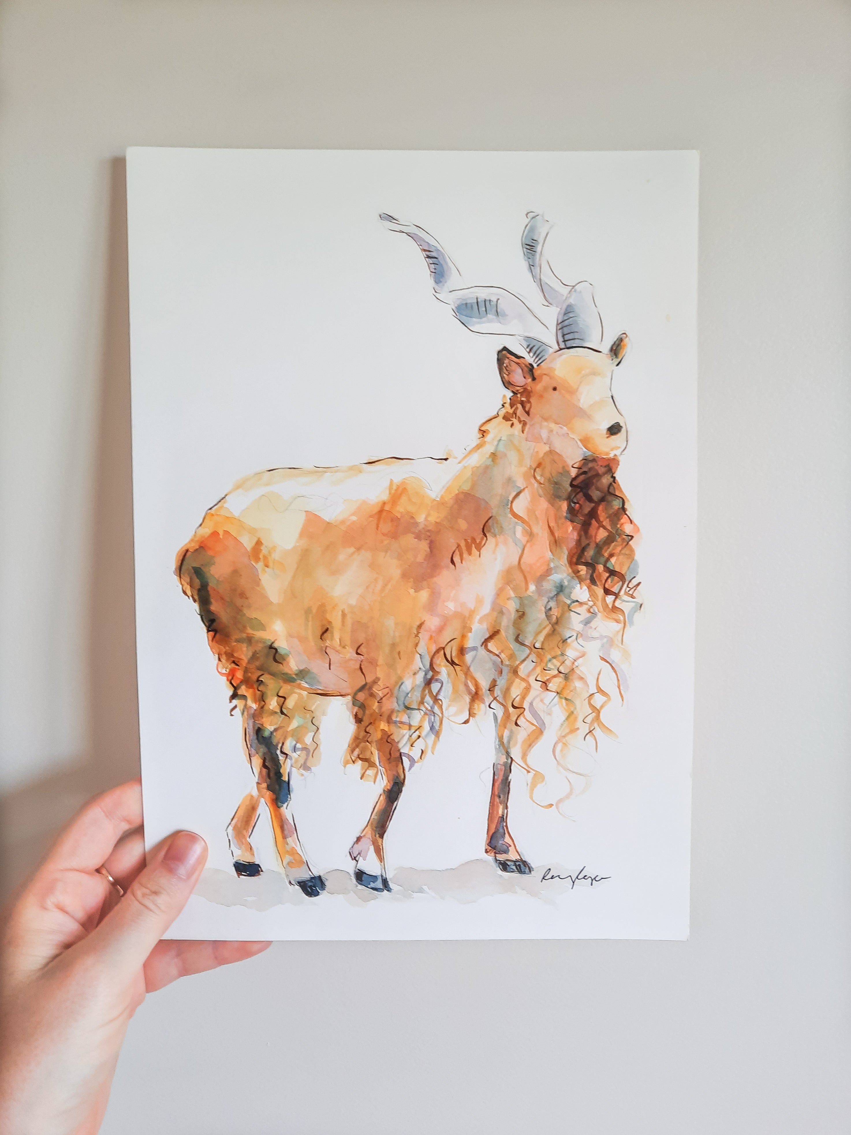 Mountain Goat Original Painting