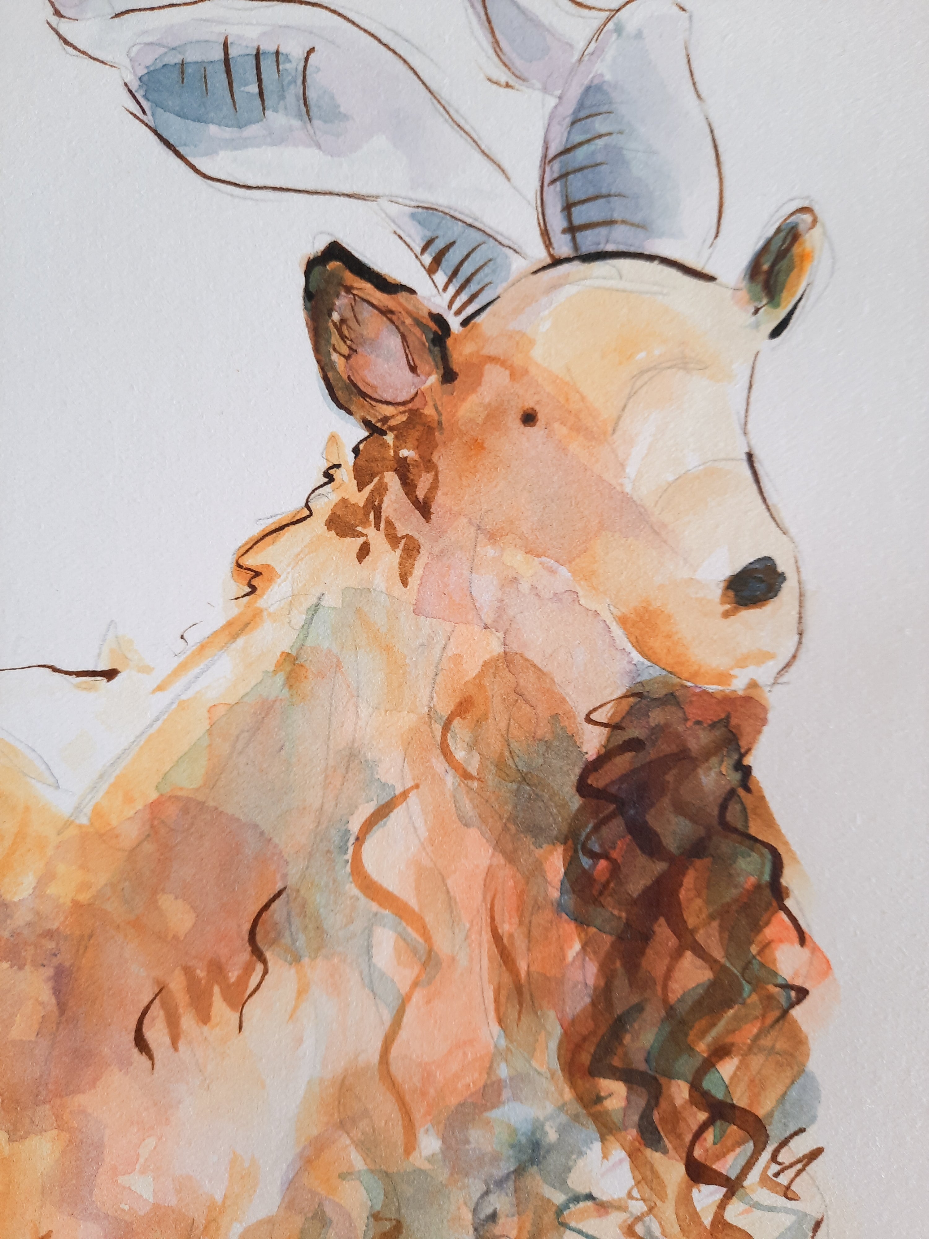 Mountain Goat Original Painting