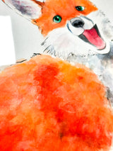 Felix the Fox Original Painting - FRAMED