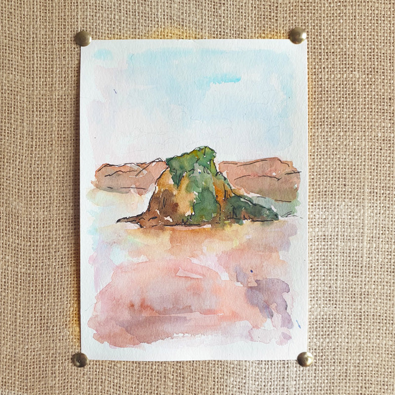 Piha Original Painting - Raewyn Pope Illustration