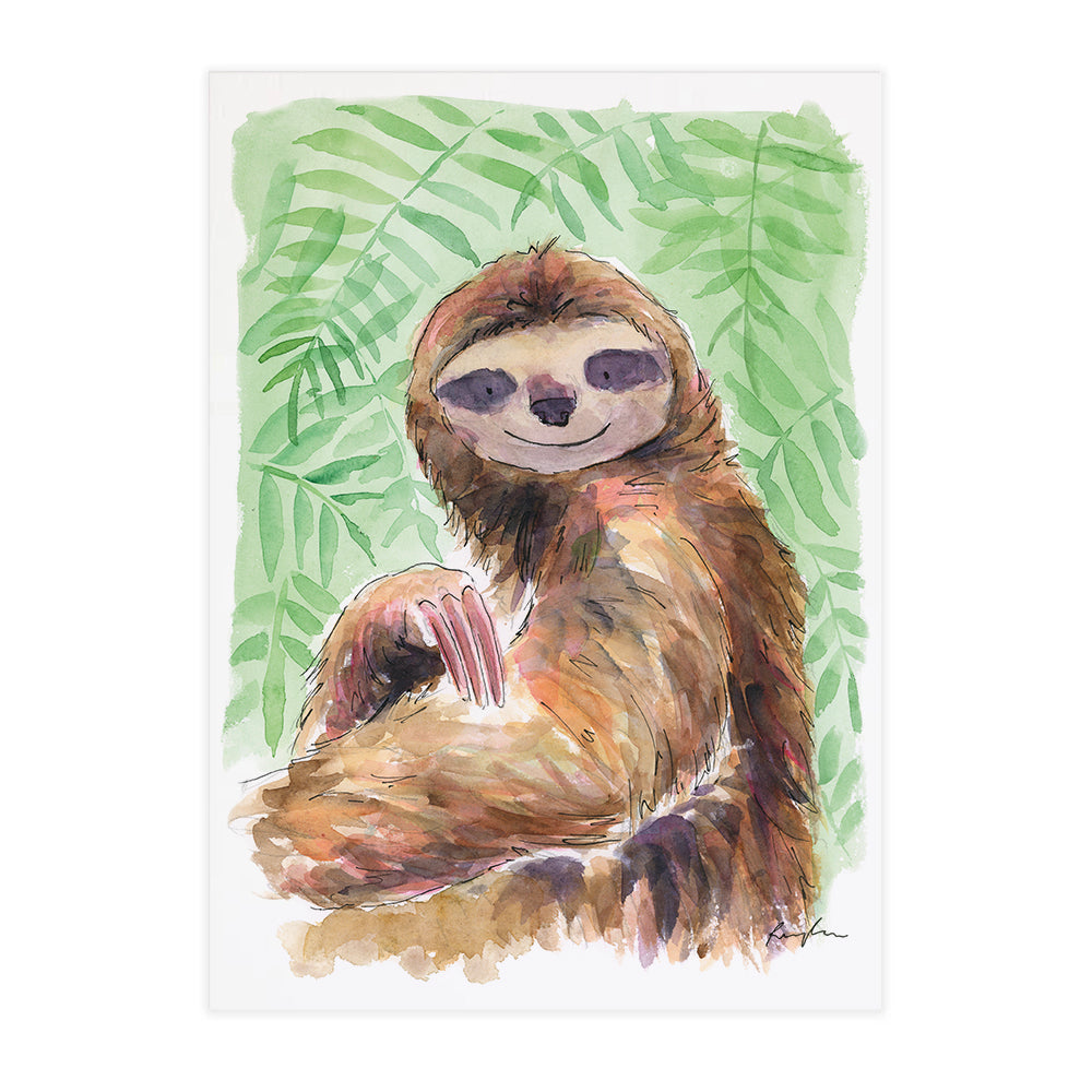 Peter the Sloth - Raewyn Pope Illustration