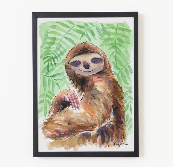 Peter the Sloth - Raewyn Pope Illustration