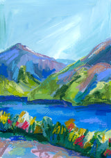 Around the Bluff no.2 // Canvas Art Print A4