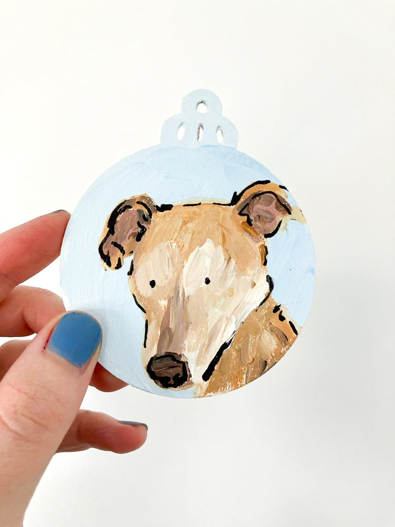 Hand-painted pet ornaments
