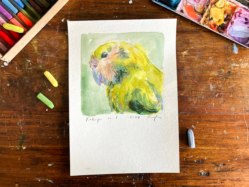 Kākāpō no.1 // Original Painting