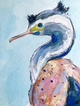 Kawau Tikitiki Spotted Shag // Original Painting