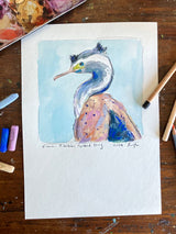 Kawau Tikitiki Spotted Shag // Original Painting