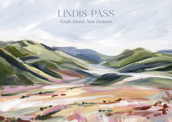 Lindis Pass Postcard
