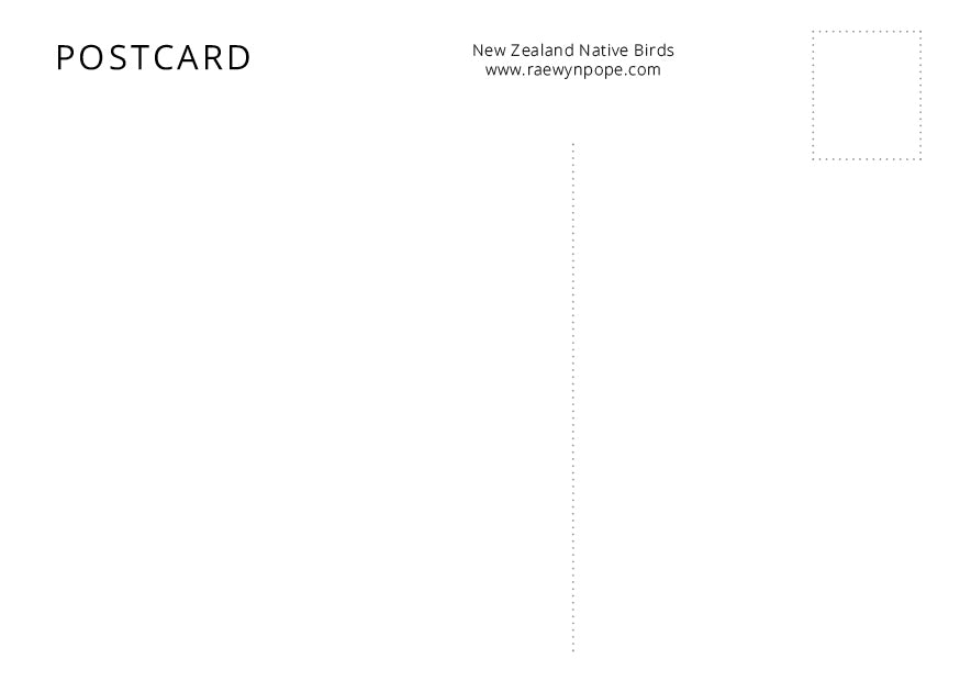 Kōkako - postcard