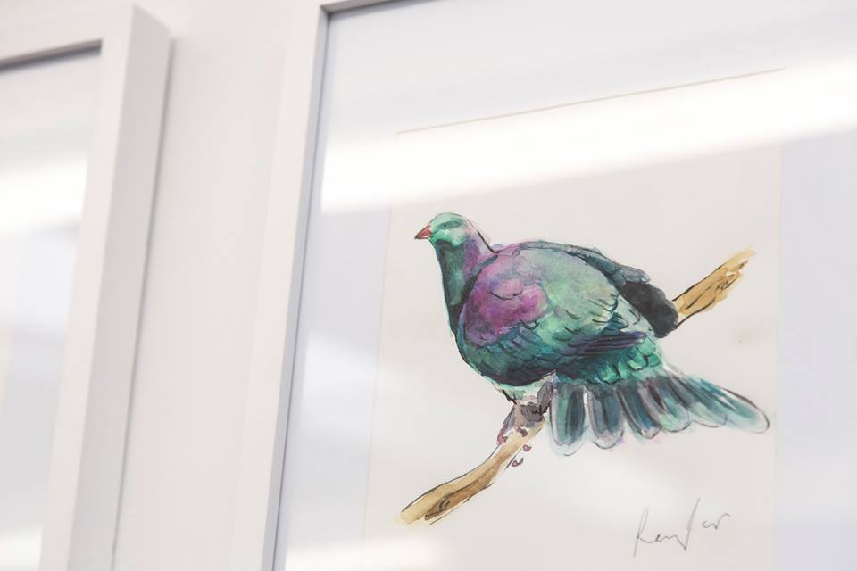 Kererū Original Painting - FRAMED