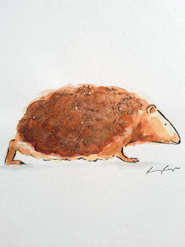 Hedgehog Original Painting