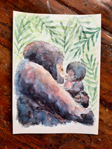 Gorillas Original Painting