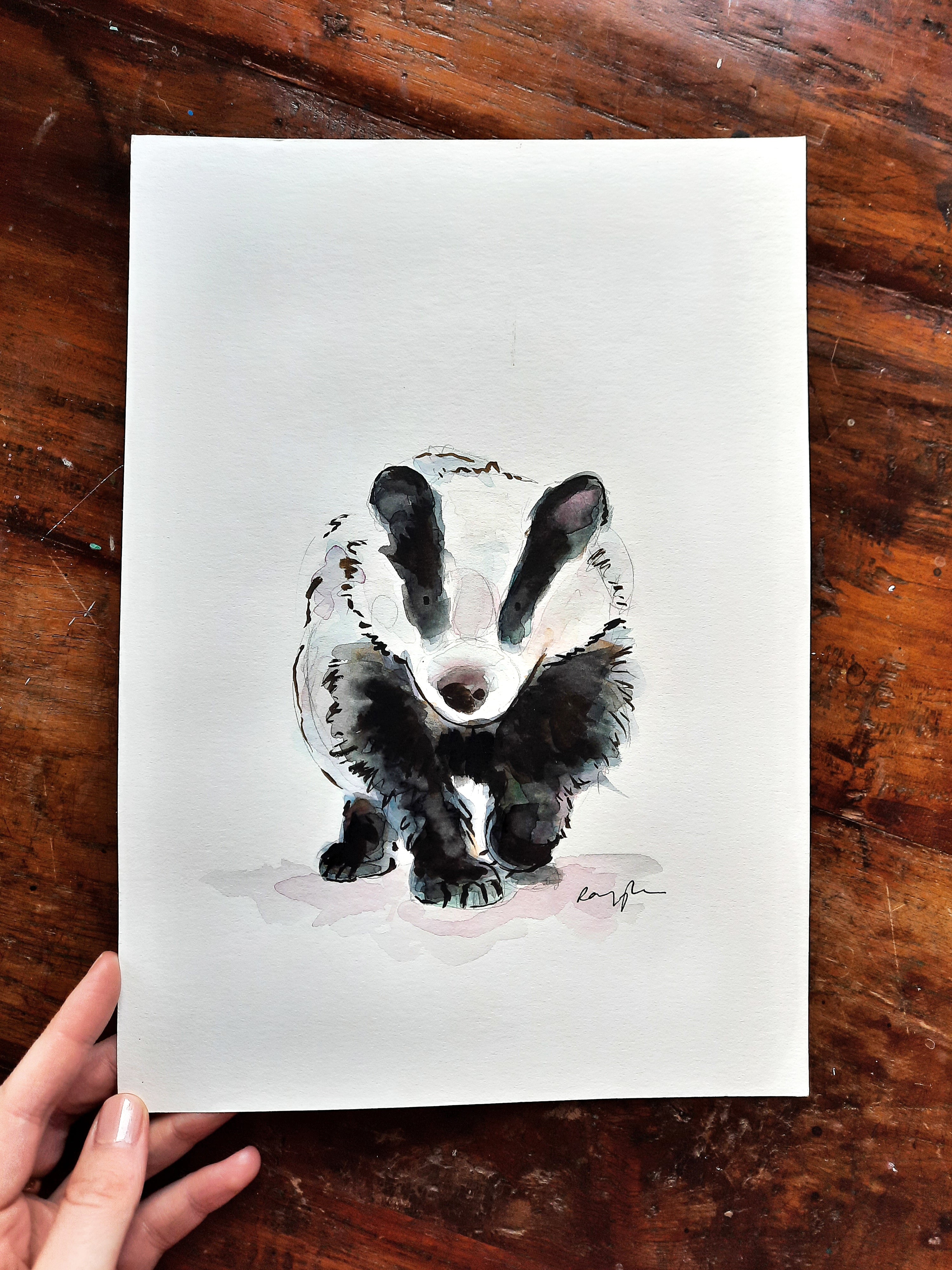 Badger Original Painting