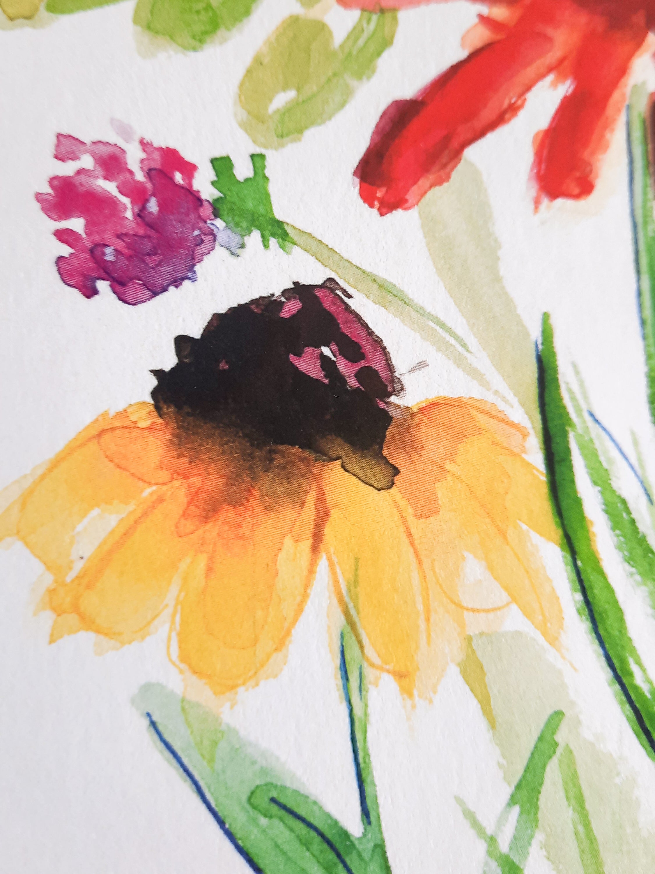 Summer Wildflowers Original Painting