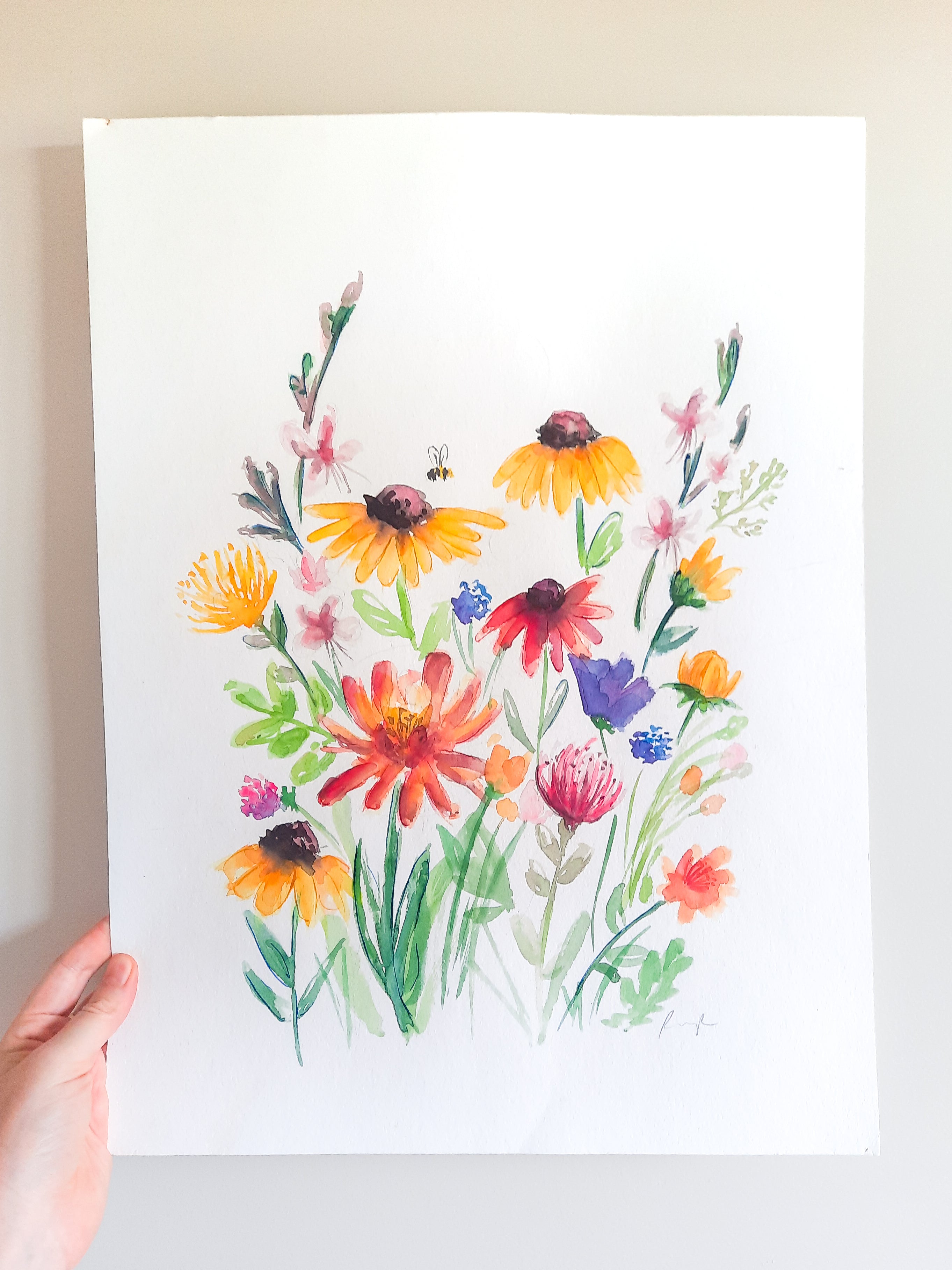 Summer Wildflowers Original Painting