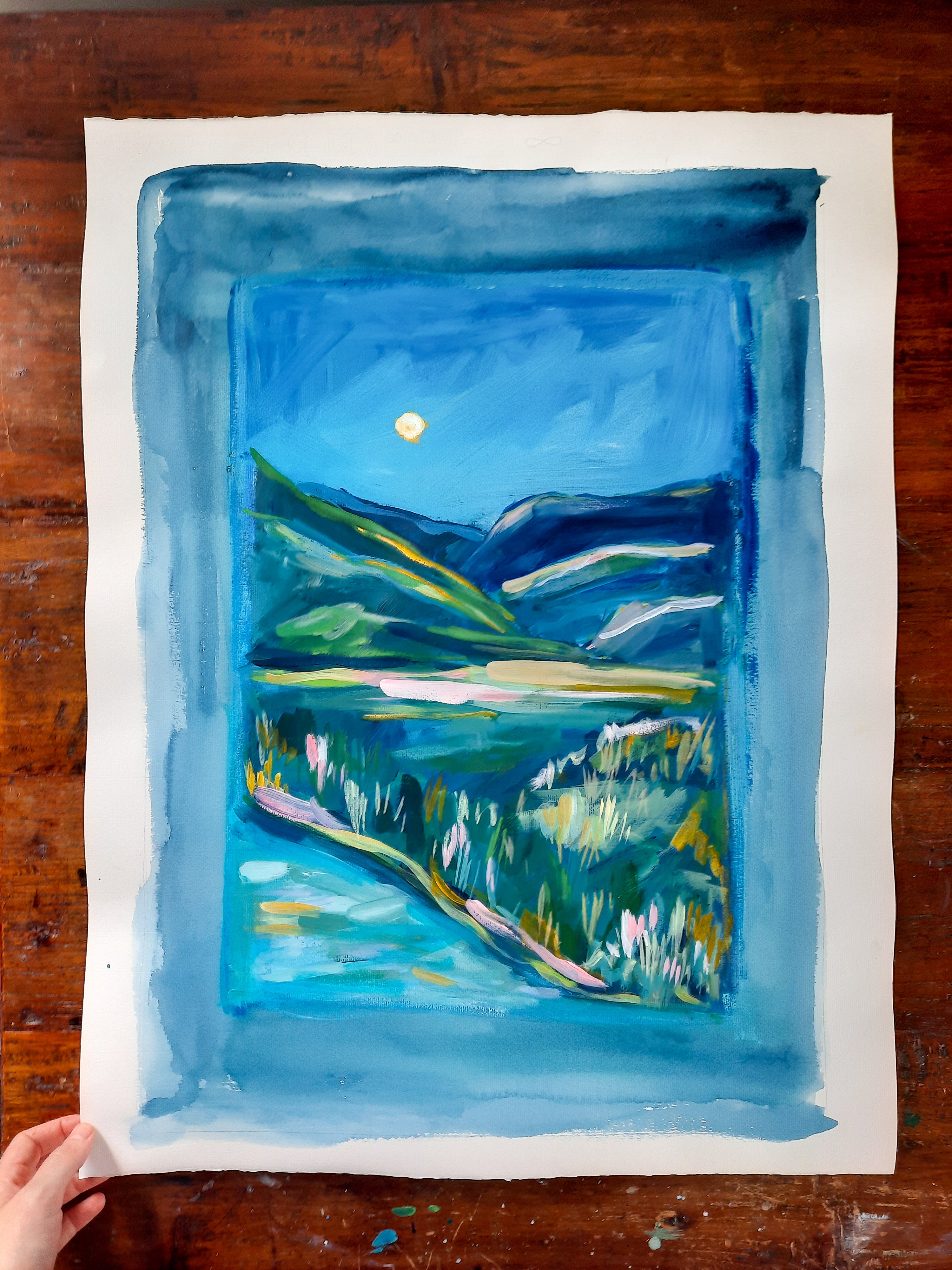 April Moon  //  Original Painting