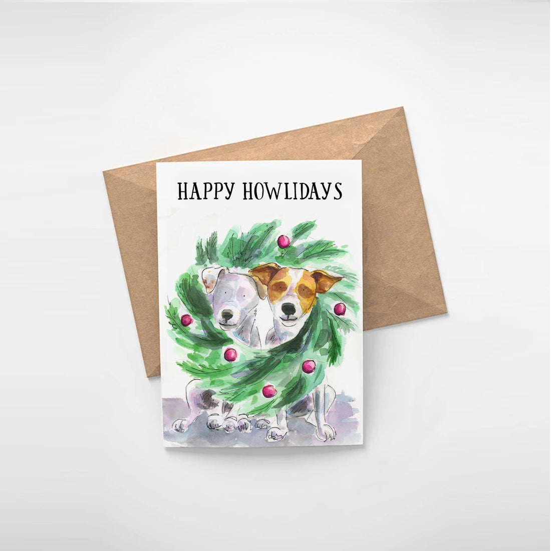 Happy Howlidays Christmas Card - Printable