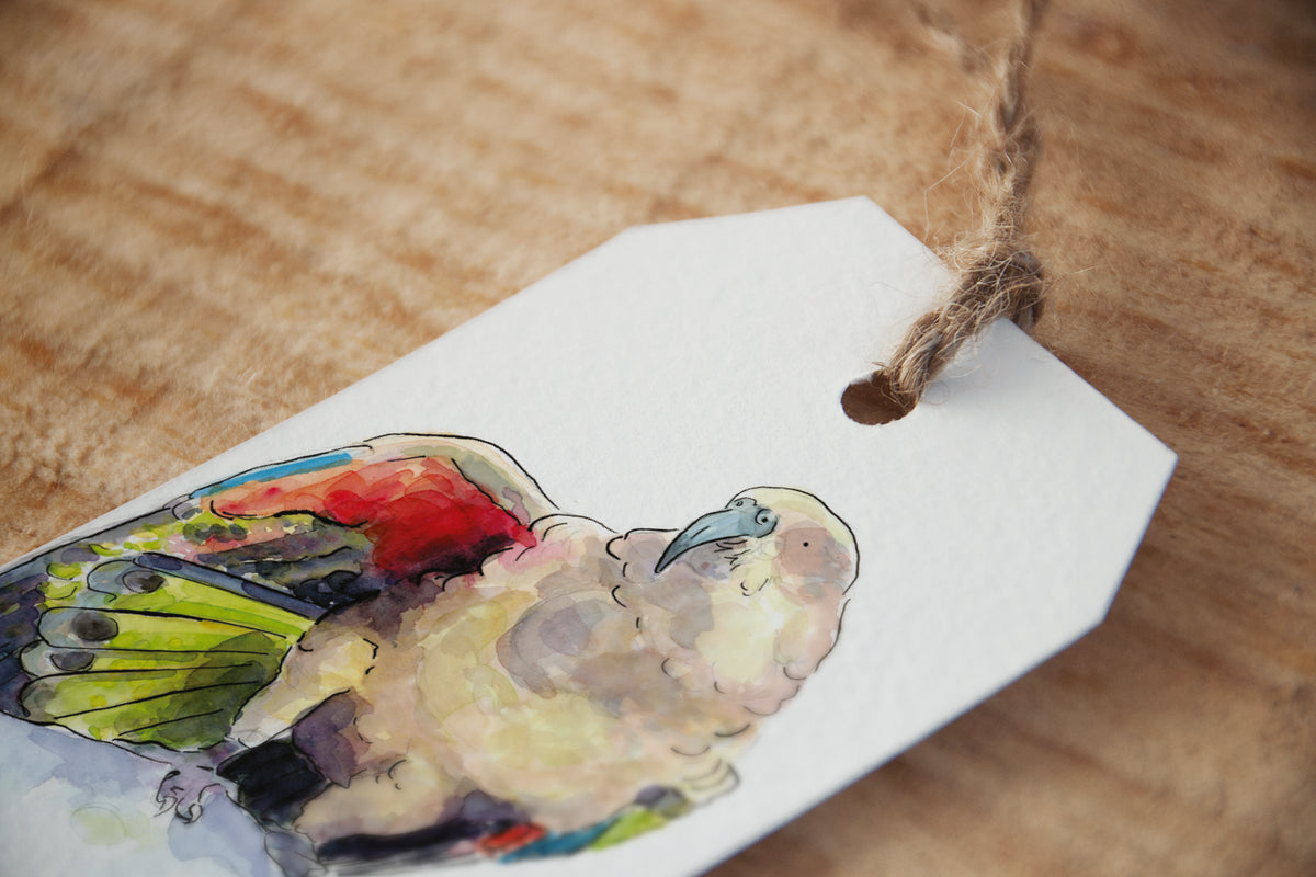NZ Birds Christmas Tags - Printable