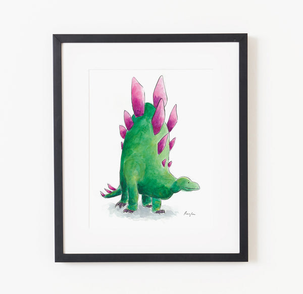 Jeff the Stegosaurus - Raewyn Pope Illustration