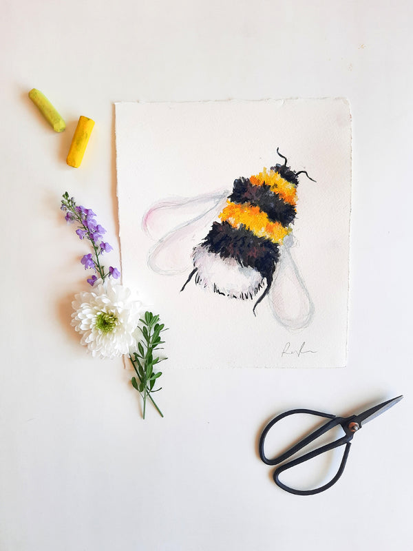 Little Busy Bee // Original Painting