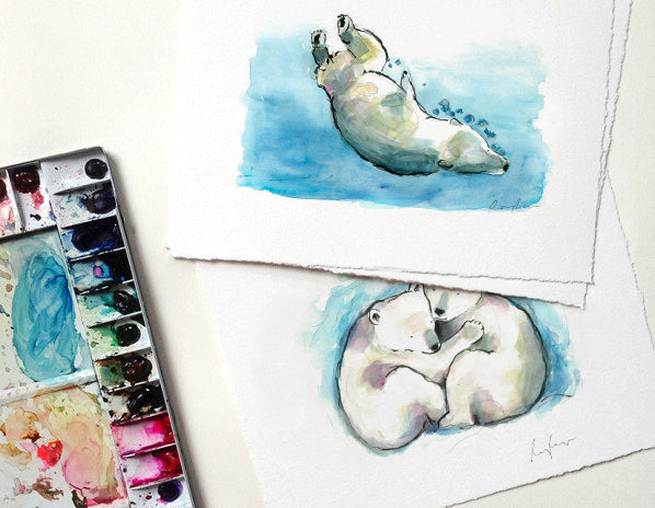 Poppy & Percy the Polar Bear Cubs