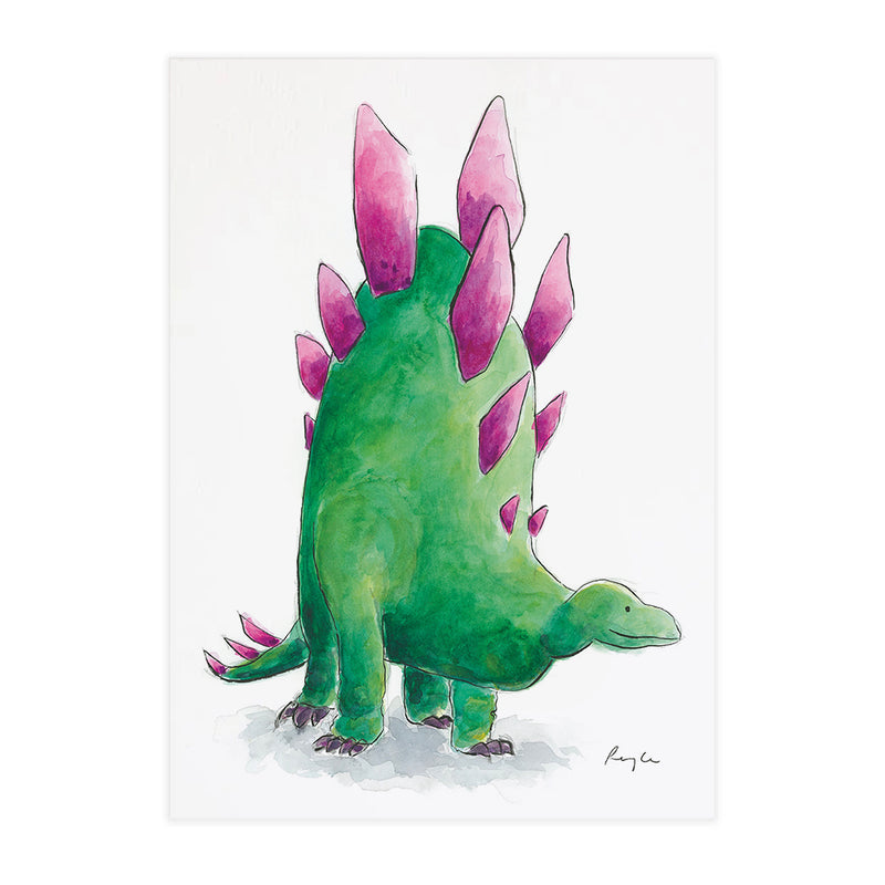 Jeff the Stegosaurus - Raewyn Pope Illustration