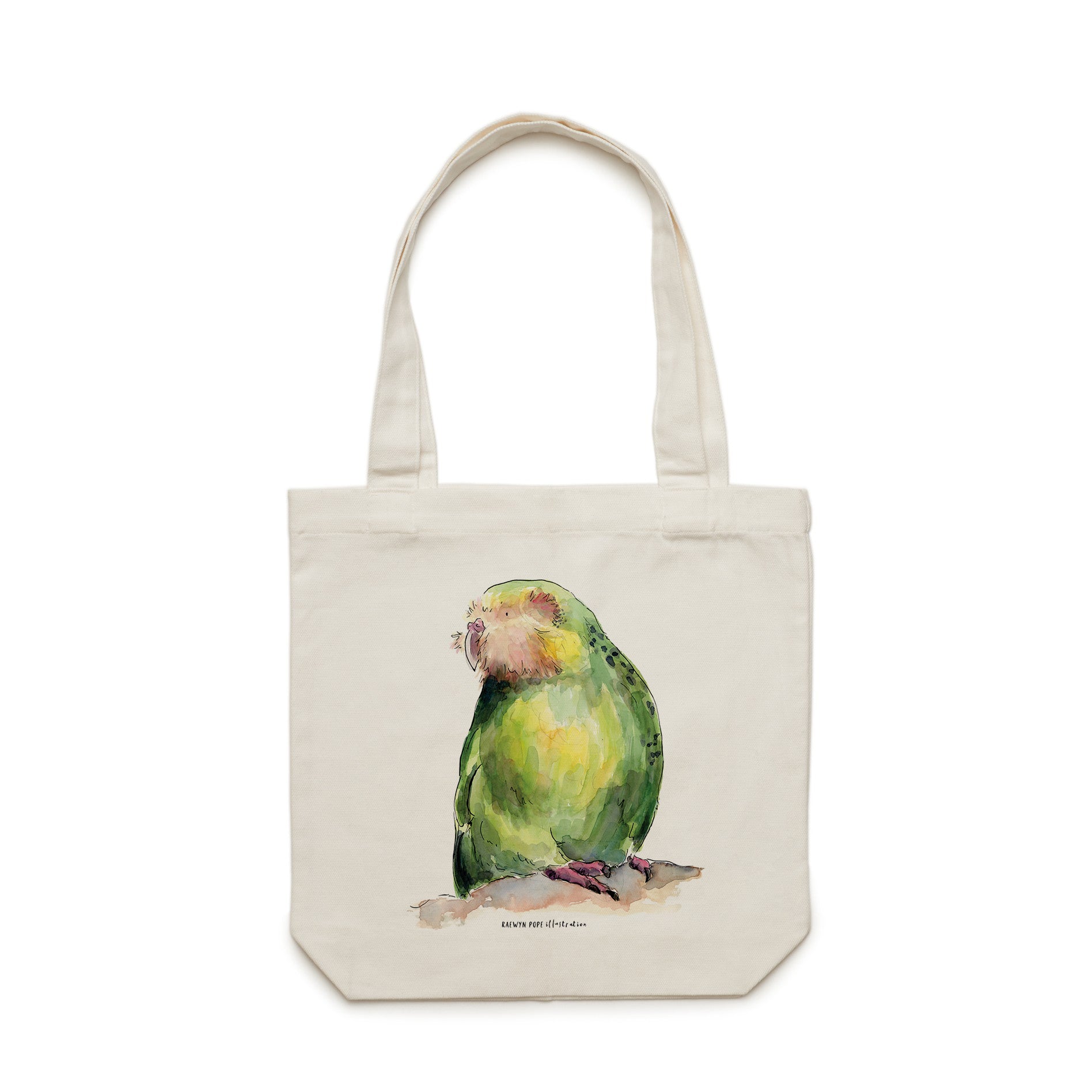 Kākāpō Tote Bag - Raewyn Pope Illustration