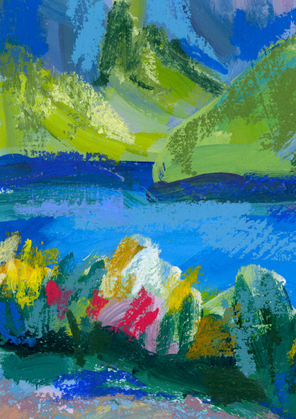 Around the Bluff no.2 //  Canvas Art Print A4